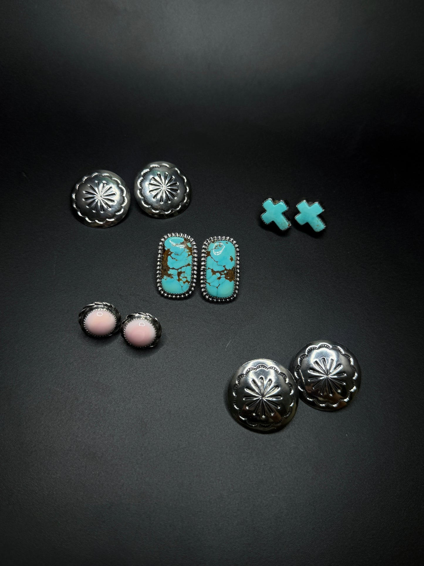 The Pink Conch Studs