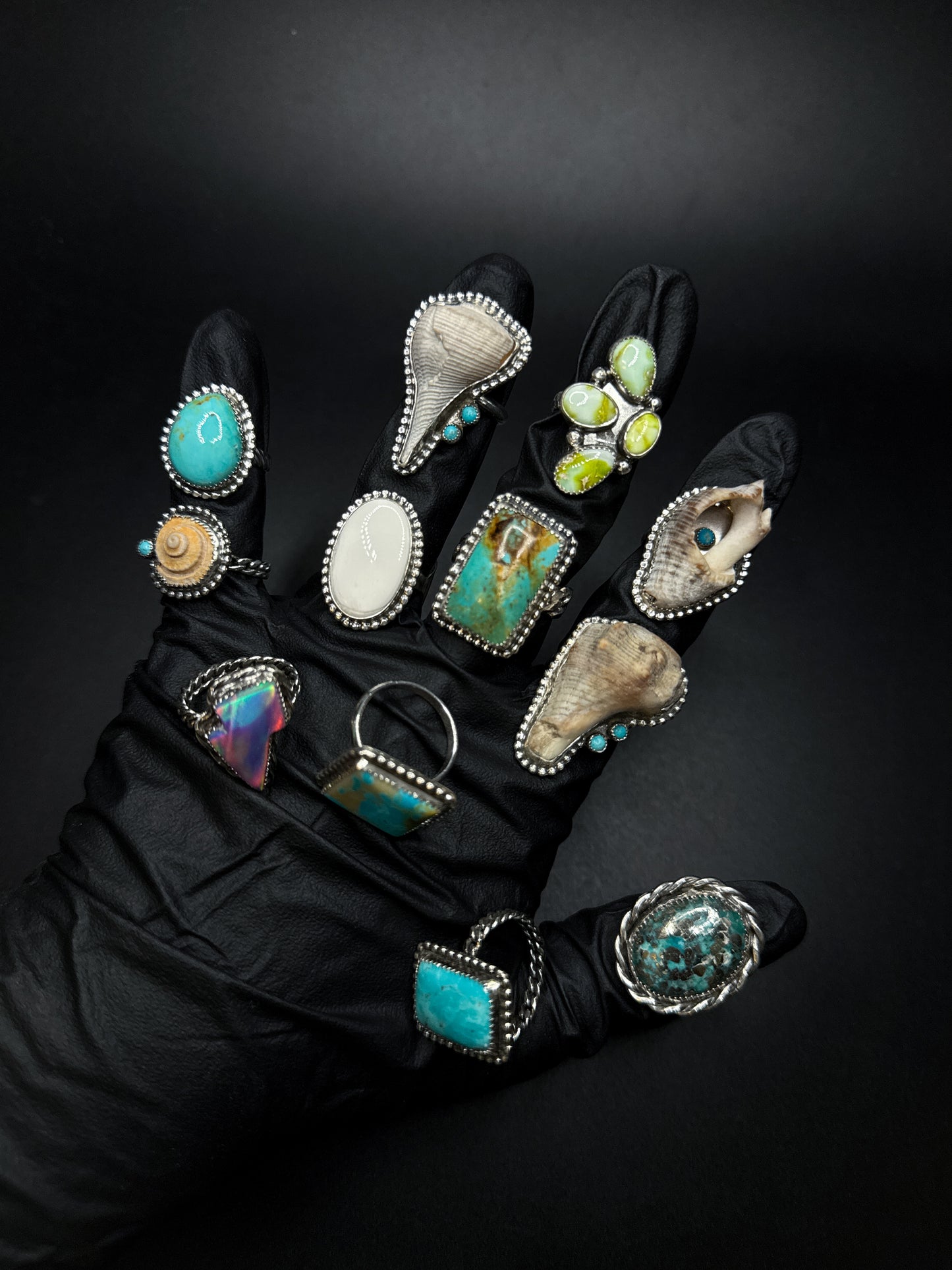 Seashell & Turquoise sz. 8