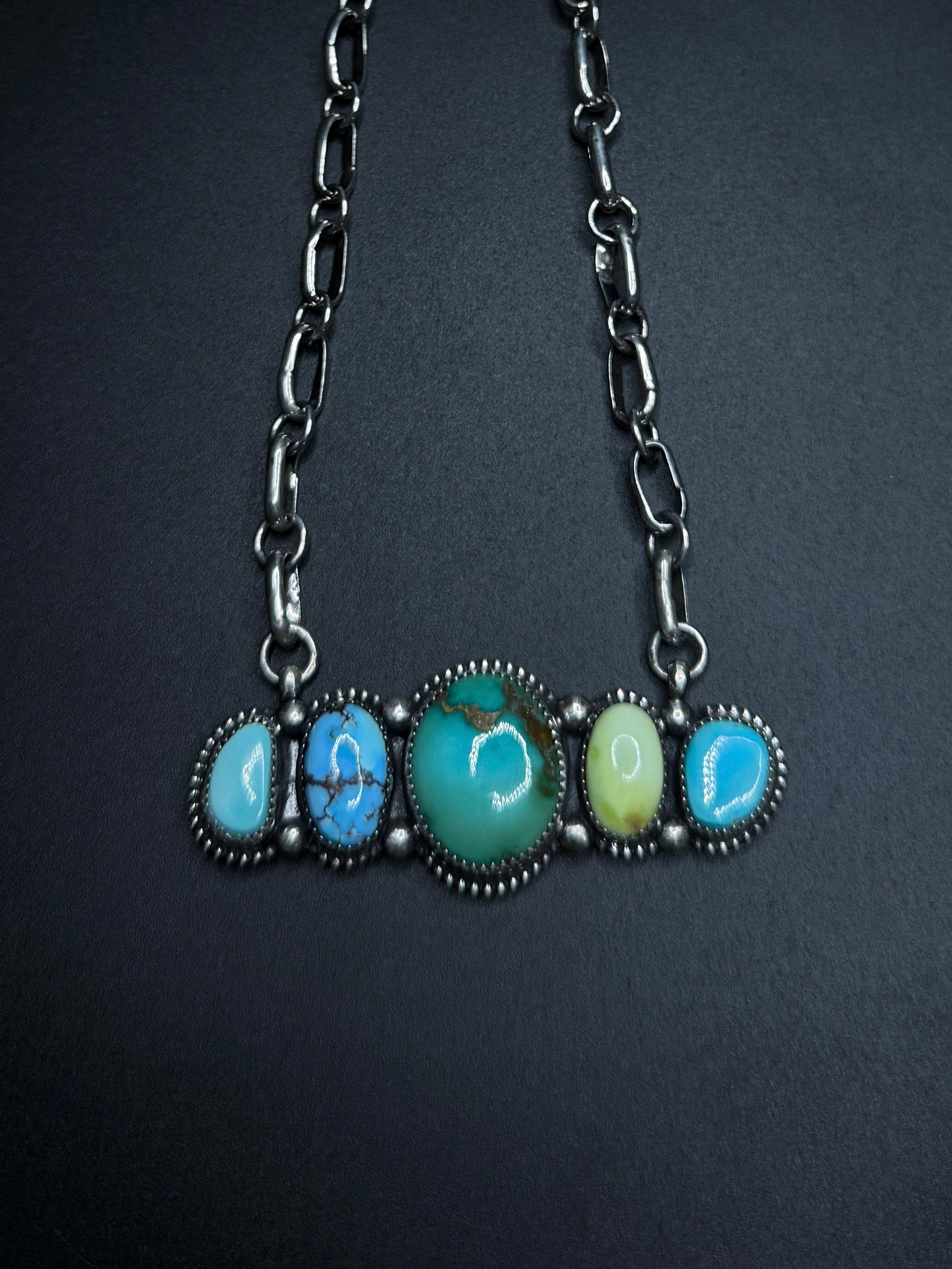 Multi-Stone Chunky Necklace