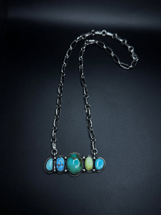 Multi-Stone Chunky Necklace