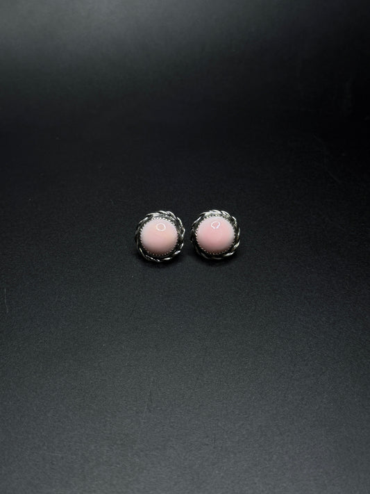 The Pink Conch Studs
