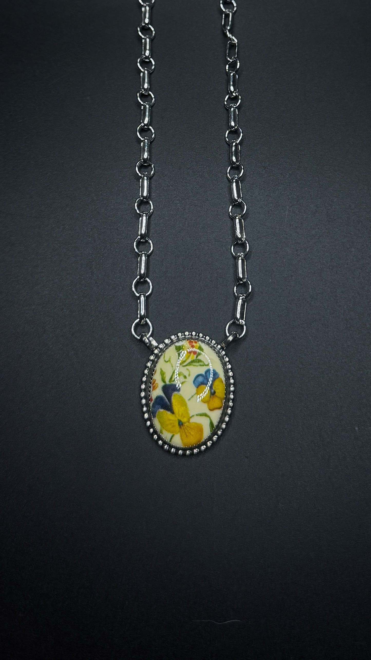 Yellow Floral Necklace