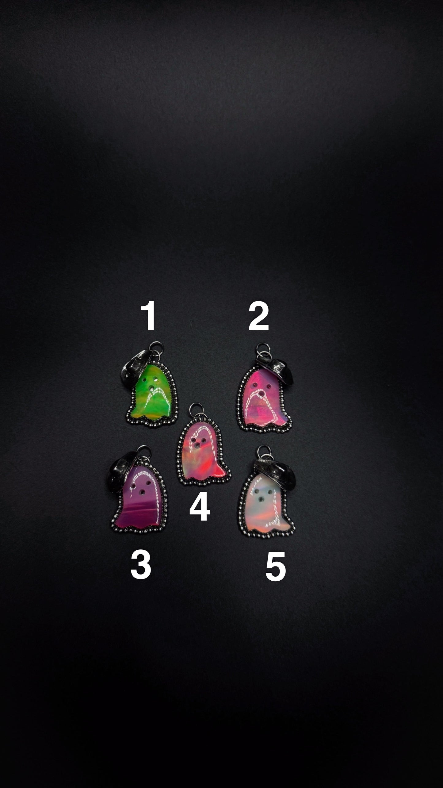 Cowboy Ghost Pendants